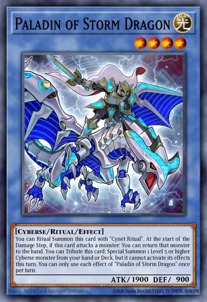 Paladin of Storm Dragon, 2019 Gold Sarcophagus Tin Mega Pack MP19-EN096