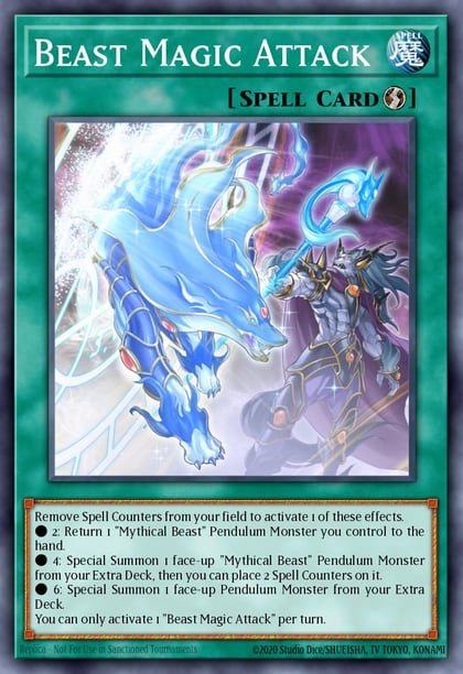 Beast Magic Attack, 2019 Gold Sarcophagus Tin Mega Pack MP19-EN121
