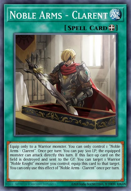 Noble Arms - Clarent, 2019 Gold Sarcophagus Tin Mega Pack MP19-EN144