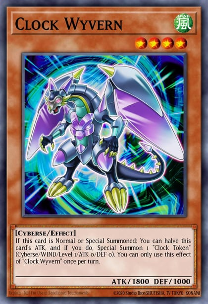 Clock Wyvern, 2019 Gold Sarcophagus Tin Mega Pack MP19-EN152