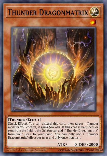 Thunder Dragonmatrix, 2019 Gold Sarcophagus Tin Mega Pack MP19-EN166