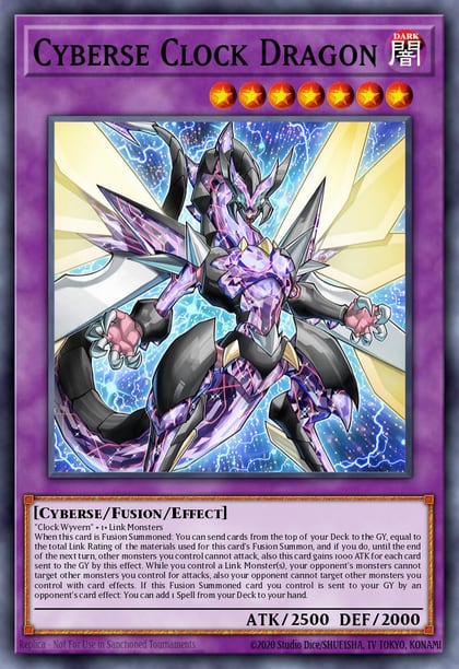 Cyberse Clock Dragon, 2019 Gold Sarcophagus Tin Mega Pack MP19-EN180