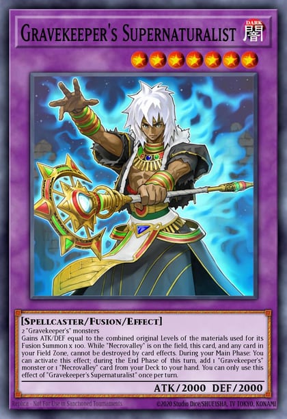 Gravekeeper's Supernaturalist, 2019 Gold Sarcophagus Tin Mega Pack MP19-EN181