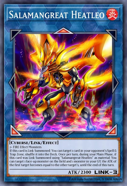 Salamangreat Heatleo, 2019 Gold Sarcophagus Tin Mega Pack MP19-EN186