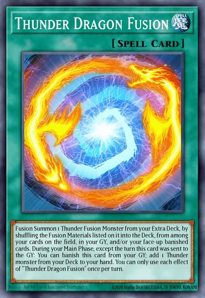 Thunder Dragon Fusion, 2019 Gold Sarcophagus Tin Mega Pack MP19-EN199