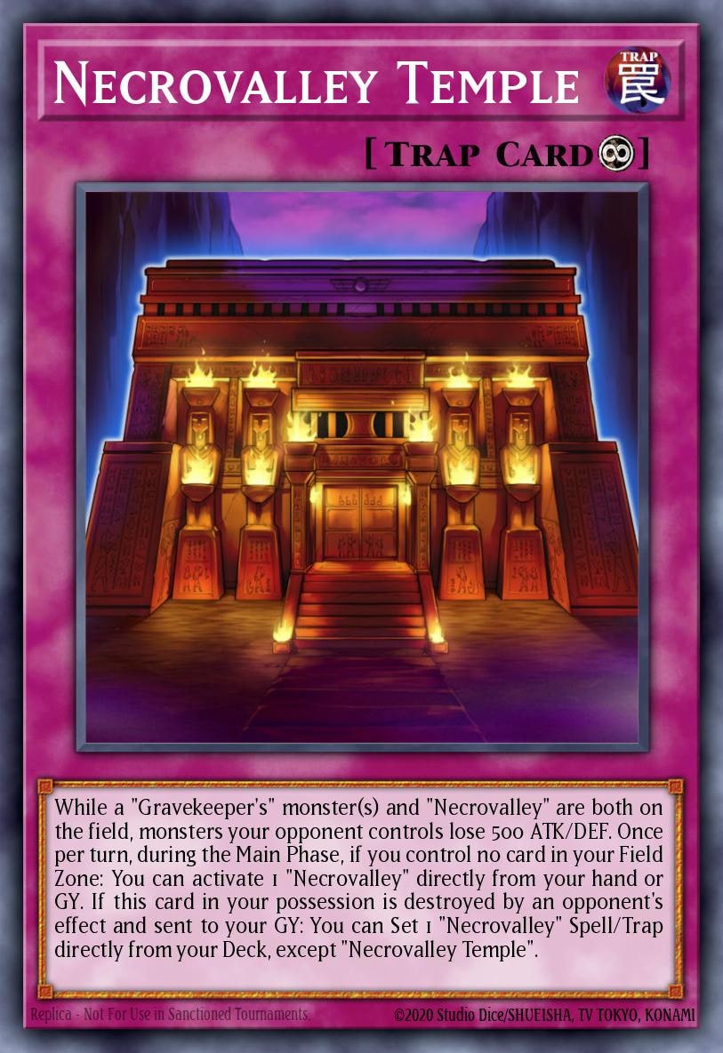 Necrovalley Temple, 2019 Gold Sarcophagus Tin Mega Pack MP19-EN205