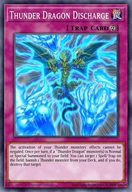 Thunder Dragon Discharge, 2019 Gold Sarcophagus Tin Mega Pack MP19-EN208