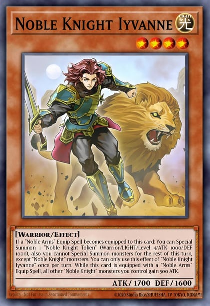 Noble Knight Iyvanne, 2019 Gold Sarcophagus Tin Mega Pack MP19-EN222