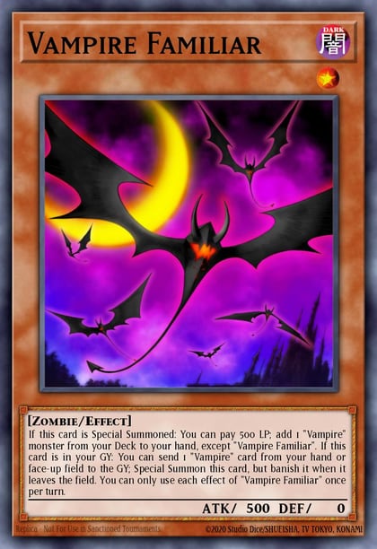 Vampire Familiar, 2019 Gold Sarcophagus Tin Mega Pack MP19-EN233