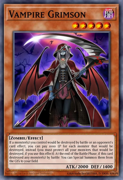 Vampire Grimson, 2019 Gold Sarcophagus Tin Mega Pack MP19-EN236