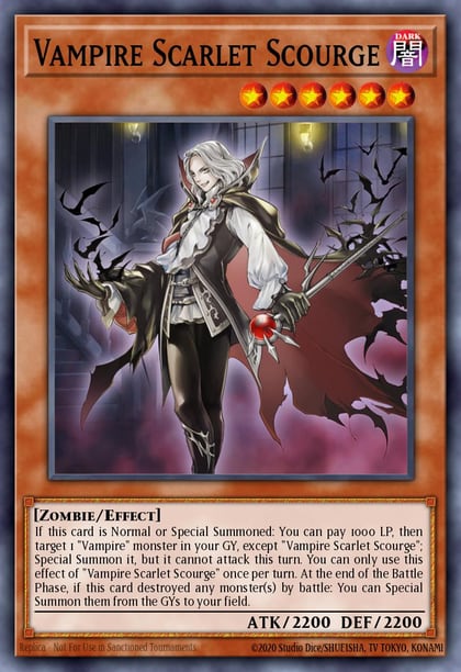 Vampire Scarlet Scourge, 2019 Gold Sarcophagus Tin Mega Pack MP19-EN237