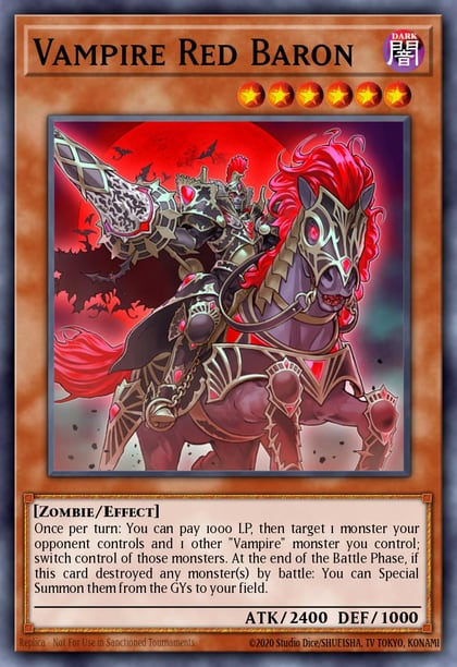 Vampire Red Baron, 2019 Gold Sarcophagus Tin Mega Pack MP19-EN238