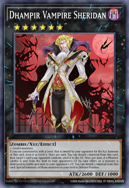 Dhampir Vampire Sheridan, 2019 Gold Sarcophagus Tin Mega Pack MP19-EN239