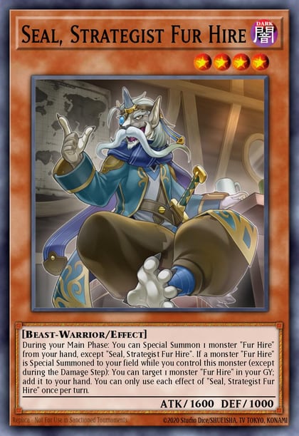 Seal, Strategist Fur Hire, 2019 Gold Sarcophagus Tin Mega Pack MP19-EN248