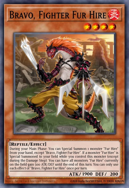 Bravo, Fighter Fur Hire, 2019 Gold Sarcophagus Tin Mega Pack MP19-EN249