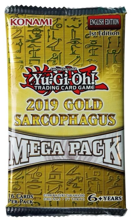2019 Mega-Tins Mega Pack, 2019 Gold Sarcophagus Tin Mega Pack P194395