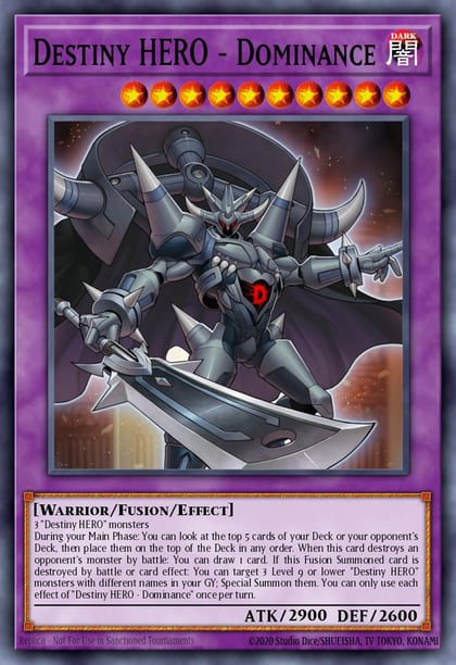 Destiny HERO - Dominance, 2020 Tin of Lost Memories MP20-EN064