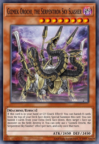 Gizmek Orochi, the Serpentron Sky Slasher, 2020 Tin of Lost Memories MP20-EN114