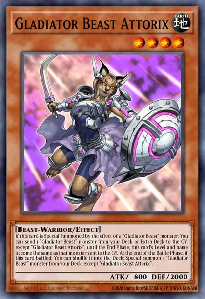 Gladiator Beast Attorix, 2020 Tin of Lost Memories MP20-EN156