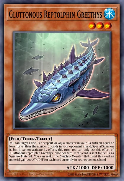Gluttonous Reptolphin Greethys, 2021 Tin of Ancient Battles MP21-EN183