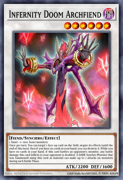 Infernity Doom Archfiend, 2021 Tin of Ancient Battles MP21-EN187