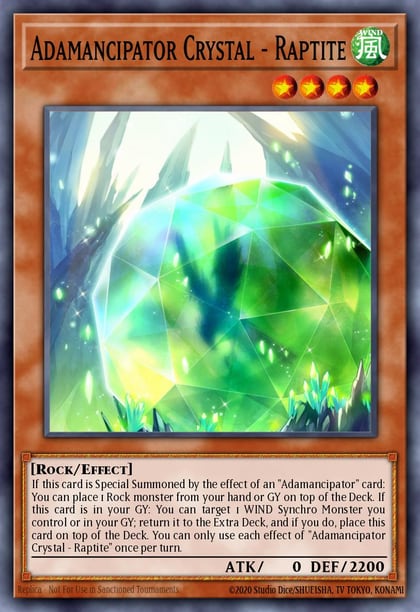 Adamancipator Crystal - Raptite, 2021 Tin of Ancient Battles MP21-EN228