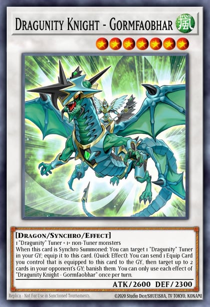 Dragunity Knight - Gormfaobhar, 2022 Tin of the Pharaoh's Gods MP22-EN025