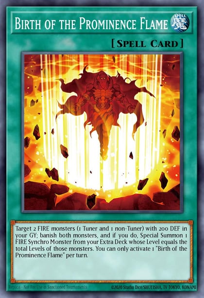 Birth of the Prominence Flame, 2022 Tin of the Pharaoh's Gods MP22-EN098