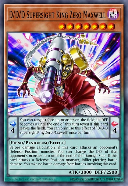 D/D/D Supersight King Zero Maxwell, 2022 Tin of the Pharaoh's Gods MP22-EN112