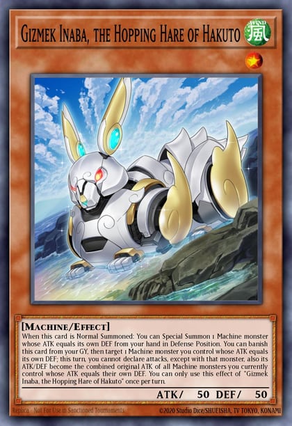 Gizmek Inaba, the Hopping Hare of Hakuto, 2022 Tin of the Pharaoh's Gods MP22-EN130