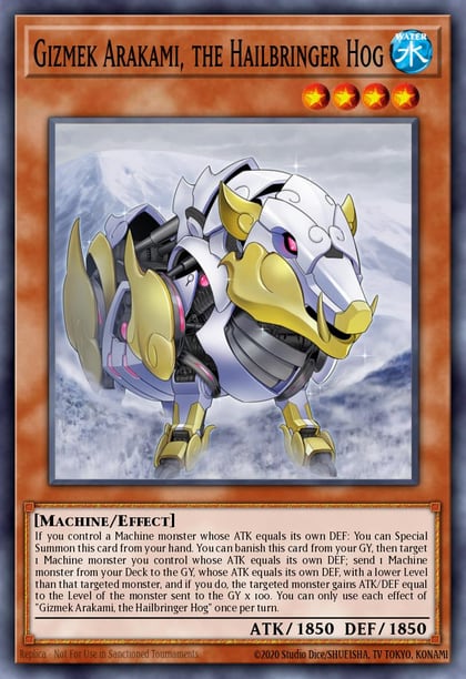 Gizmek Arakami, the Hailbringer Hog, 2022 Tin of the Pharaoh's Gods MP22-EN133