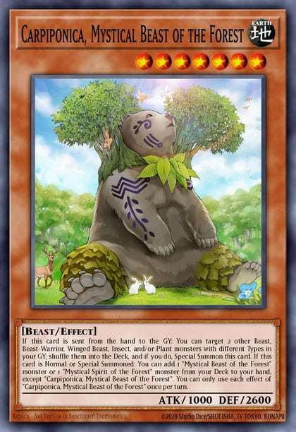 Carpiponica, Mystical Beast of the Forest, 2022 Tin of the Pharaoh's Gods MP22-EN134