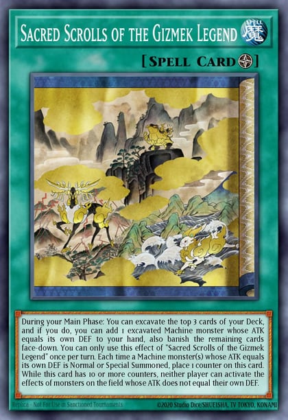Sacred Scrolls of the Gizmek Legend, 2022 Tin of the Pharaoh's Gods MP22-EN160