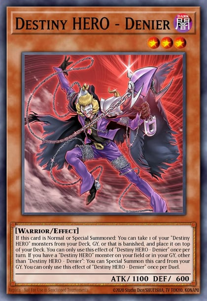 Destiny HERO - Denier, 2022 Tin of the Pharaoh's Gods MP22-EN199