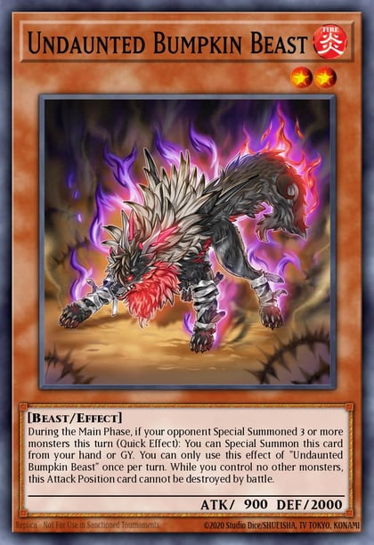 Undaunted Bumpkin Beast, 2022 Tin of the Pharaoh's Gods MP22-EN206