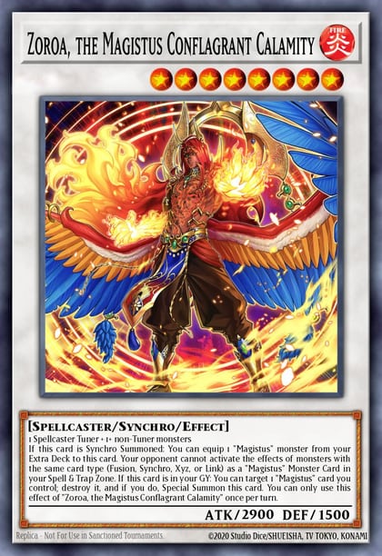 Zoroa, the Magistus Conflagrant Calamity, 2022 Tin of the Pharaoh's Gods MP22-EN212