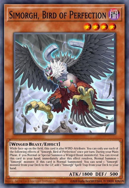 Simorgh, Bird of Perfection, 25th Anniversary Tin: Dueling Heroes Mega Pack MP23-EN016