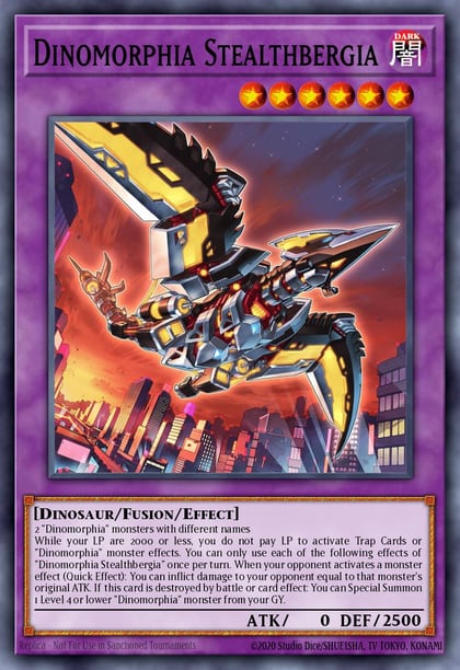Dinomorphia Stealthbergia, 25th Anniversary Tin: Dueling Heroes Mega Pack MP23-EN021