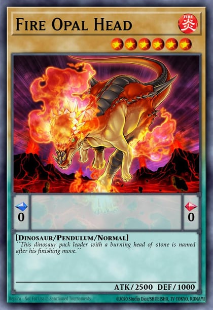Fire Opal Head, 25th Anniversary Tin: Dueling Heroes Mega Pack MP23-EN050
