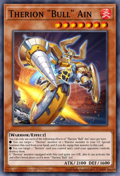 Therion "Bull" Ain, 25th Anniversary Tin: Dueling Heroes Mega Pack MP23-EN059