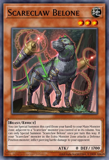 Scareclaw Belone, 25th Anniversary Tin: Dueling Heroes Mega Pack MP23-EN066