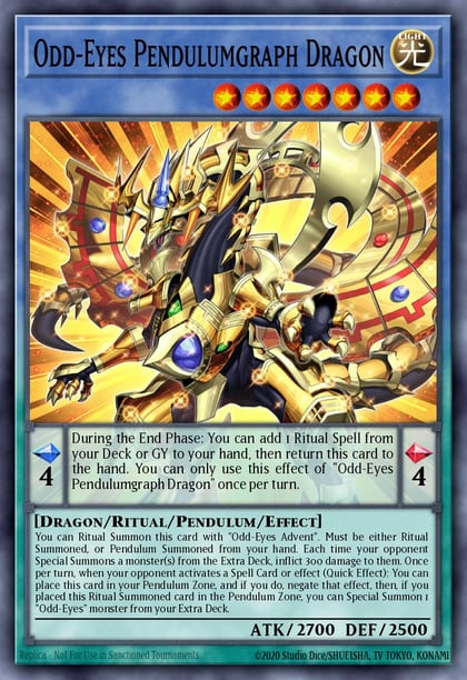Odd-Eyes Pendulumgraph Dragon, 25th Anniversary Tin: Dueling Heroes Mega Pack MP23-EN079