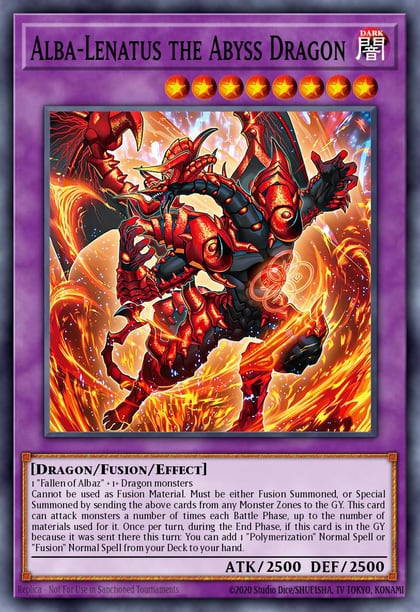 Alba-Lenatus the Abyss Dragon, 25th Anniversary Tin: Dueling Heroes Mega Pack MP23-EN080