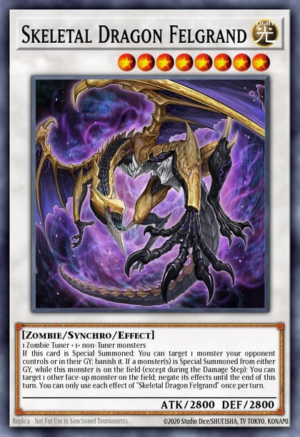Skeletal Dragon Felgrand, 25th Anniversary Tin: Dueling Heroes Mega Pack MP23-EN084