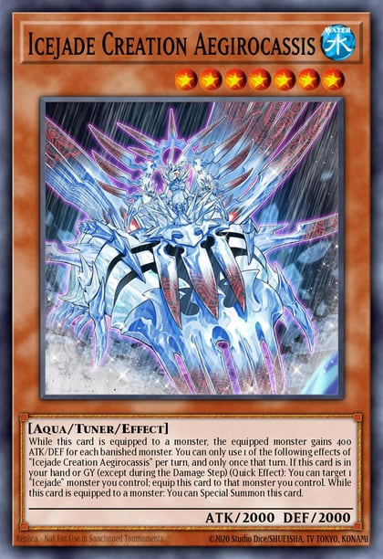 Icejade Creation Aegirocassis, 25th Anniversary Tin: Dueling Heroes Mega Pack MP23-EN121