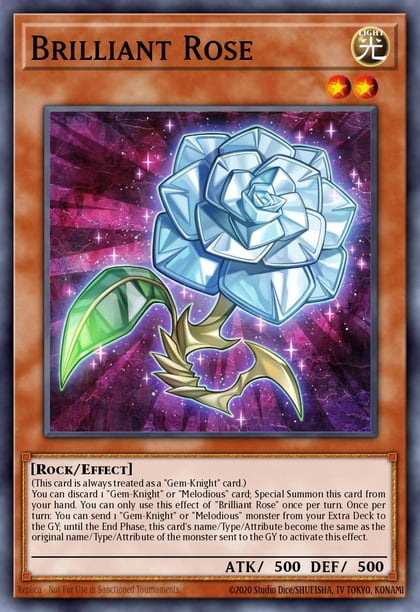 Brilliant Rose, 25th Anniversary Tin: Dueling Heroes Mega Pack MP23-EN124