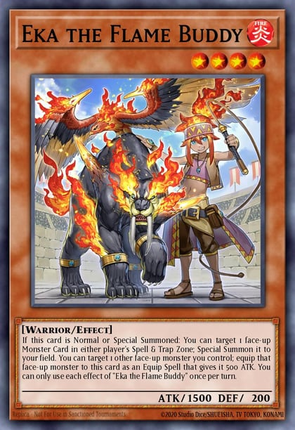 Eka the Flame Buddy, 25th Anniversary Tin: Dueling Heroes Mega Pack MP23-EN130