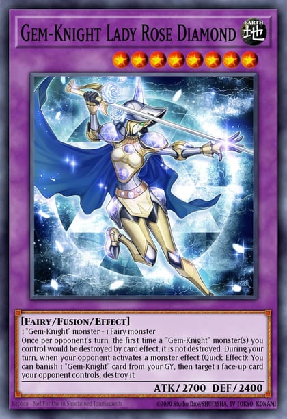 Gem-Knight Lady Rose Diamond, 25th Anniversary Tin: Dueling Heroes Mega Pack MP23-EN134