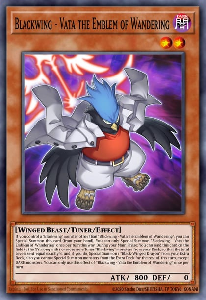 Blackwing - Vata the Emblem of Wandering, 25th Anniversary Tin: Dueling Heroes Mega Pack MP23-EN152
