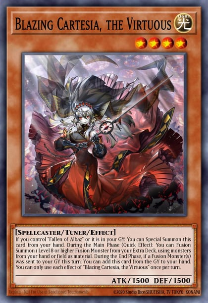 Blazing Cartesia, the Virtuous, 25th Anniversary Tin: Dueling Heroes Mega Pack MP23-EN162